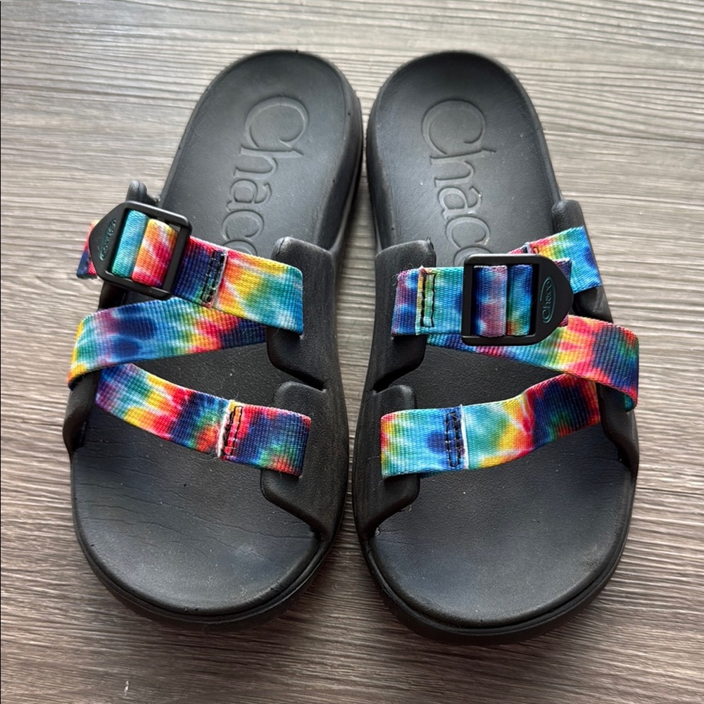 Chaco Kids Rainbow Slides Sz. 4